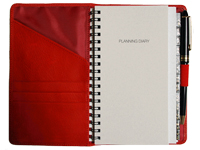 Additional View - Inside of Weekly Planner, Address Book & Memo Pad