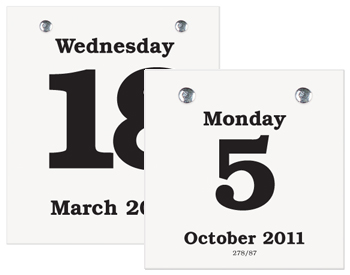Val Cal Daily Dates Calendars