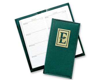 Green Pearl Faux Leather Pocket Planner