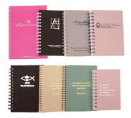 One Color Board with One Color Imprint Wirebound Planners (multiple sizes)