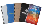 custom printed hardcover wirebound planners