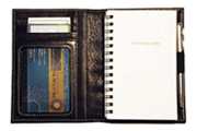 Black Leather Pocket Mini Journal